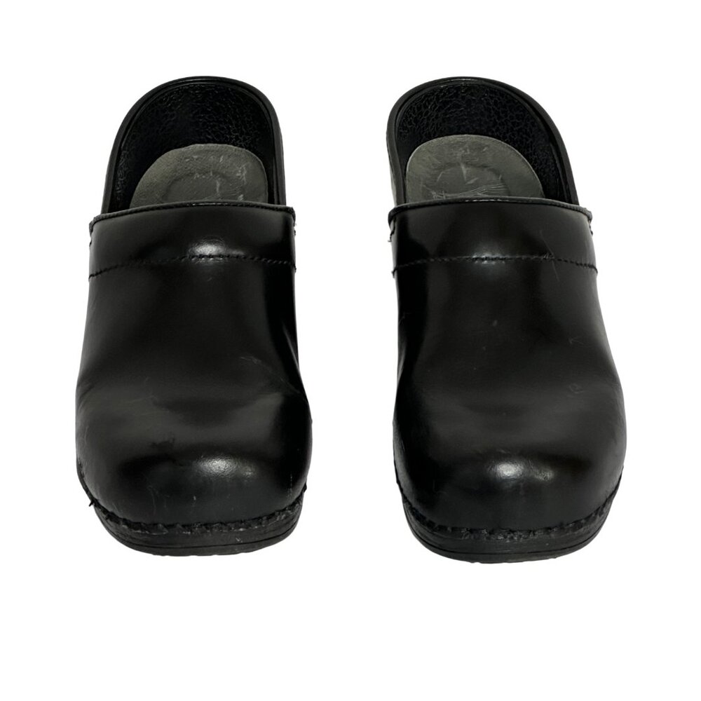 Dansko Professional Black Leather Slip Resistant Clogs Size 36 Women’s 5.5–6